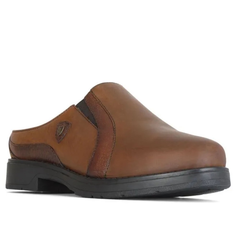 NEW Moretta Donna Brown Leather Fleece lined western clogs women size 8